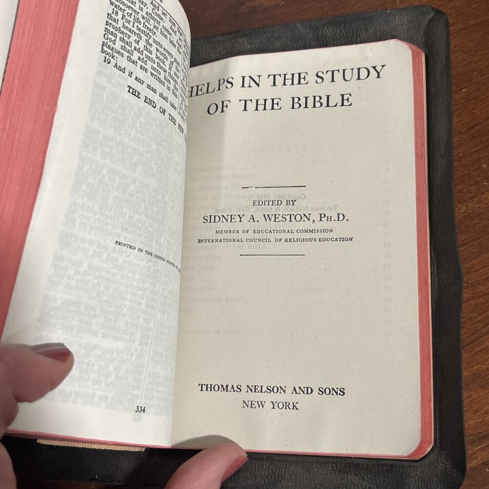 Holy Bible Old & New Testament Nelson Congregational Publishing Society W/ Maps - Picture 11 of 13